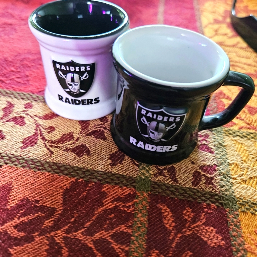 Las Vegas Raiders mini 3d ceramic shooter mugs